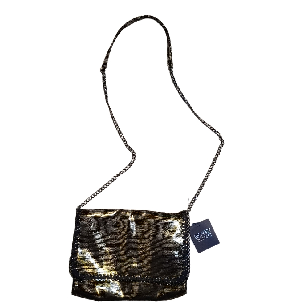 NEW INC Gold Shimmer Bag